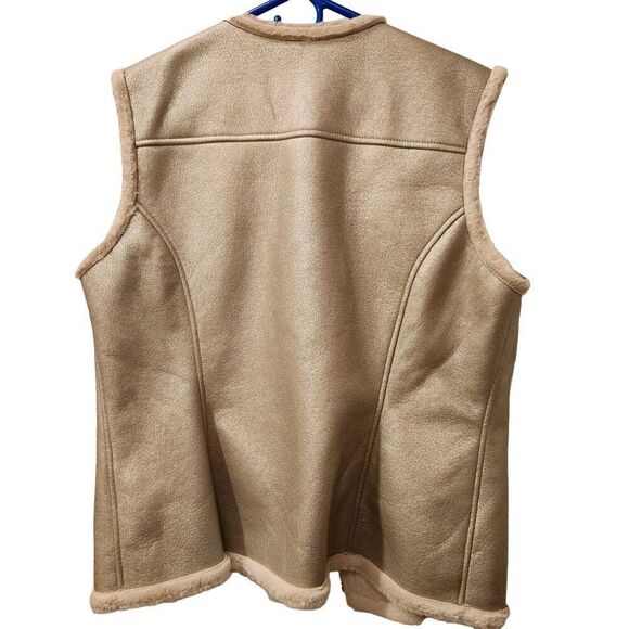 Joseph Ribkoff Womens Silver/Cream Zip Front Vest Sz US 16 - Picture 2 of 4